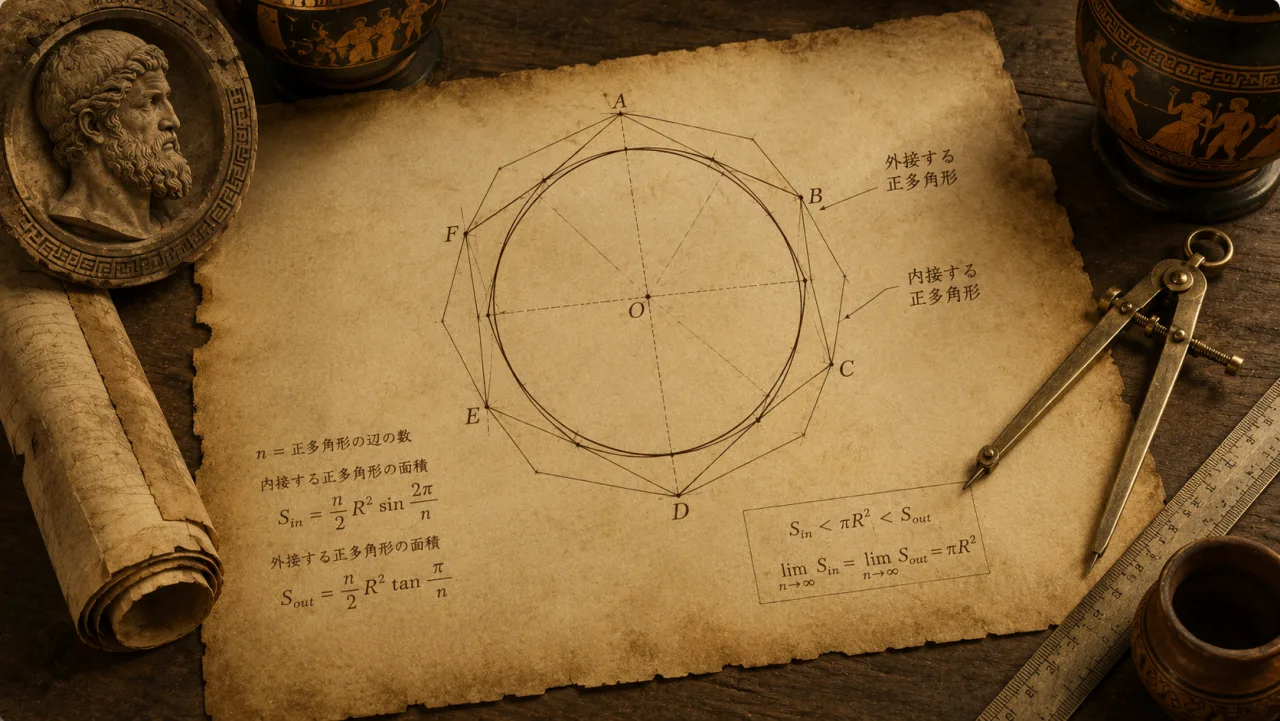 円 周 率 π の 歴 史 ─ 4000 年 の 計 算 の 旅 の表紙イラスト