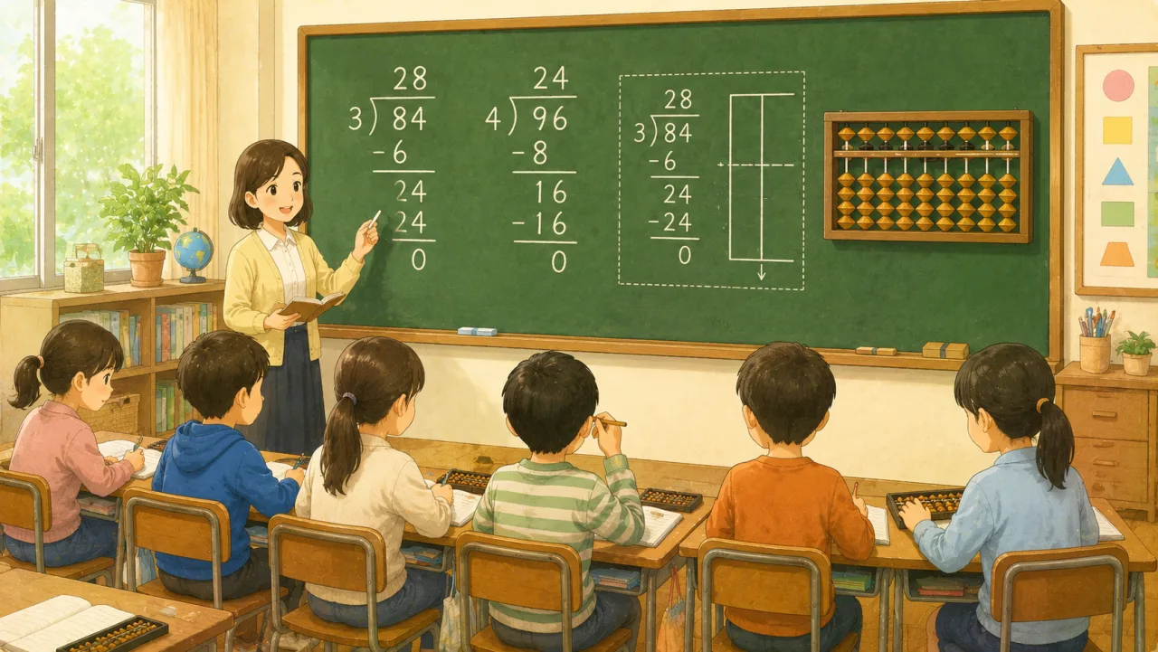 わ り 算 (除 法) の 不 思 議 ─ 「分 け る」 と 「い く つ あ る か」 の表紙イラスト