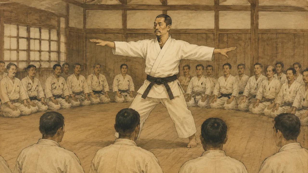 嘉 納 治 五 郎 と 講 道 館 柔 道 ─ 「精 力 善 用・自 他 共 栄」 の表紙イラスト